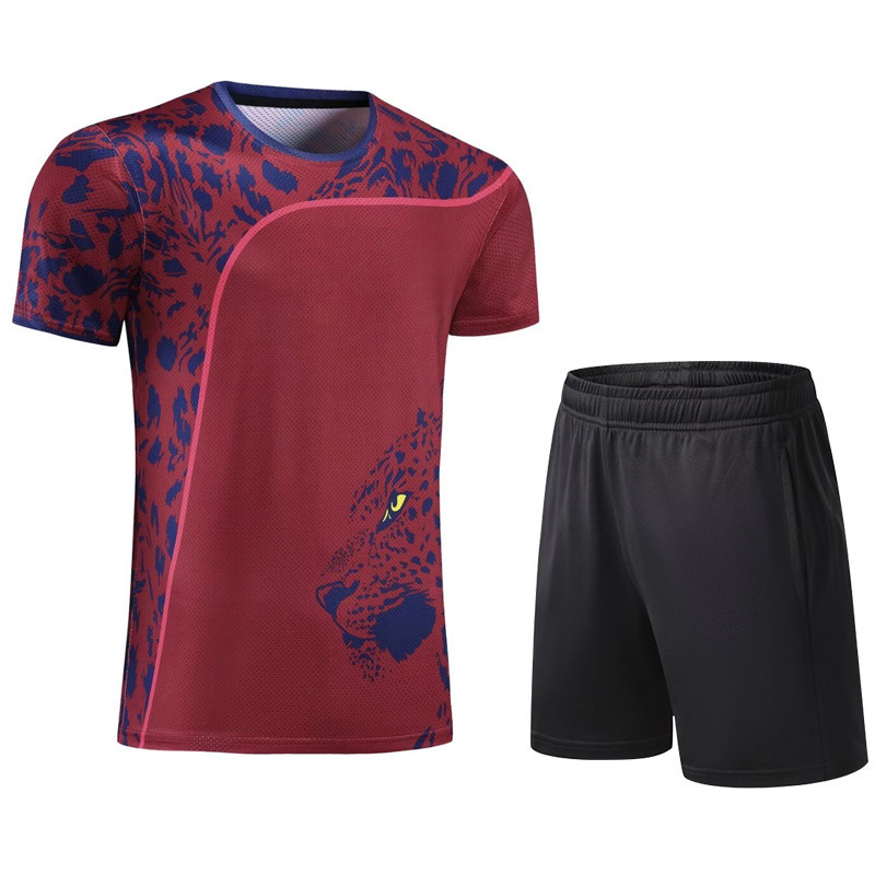 Badminton Clothing Quick-Drying Jersey Men's and Women's Suits Tennis Sportswear Table Tennis Competition Training Clothing Group Purchase Breathable