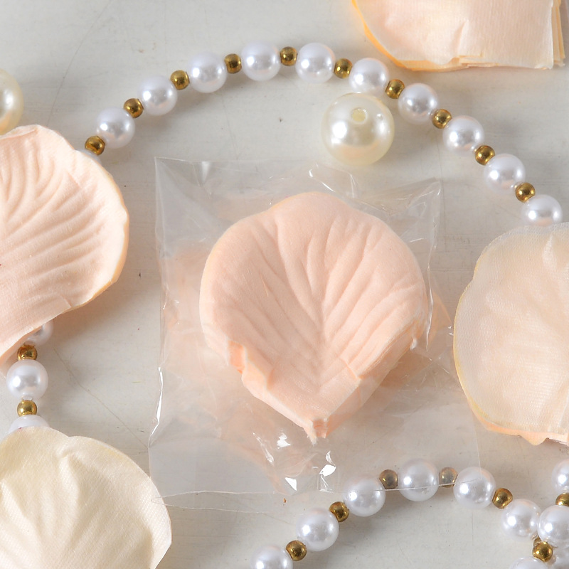 Simulación de pétalos de rosas dulces 100 piezas de tela no tejida propuesta de matrimonio de la atmósfera de cumpleaños esparcida a mano