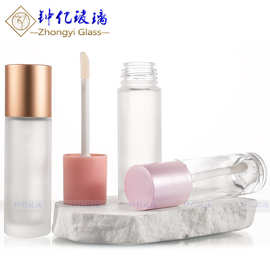 化妆品唇釉瓶透明玻璃瓶遮瑕精华乳液分装瓶小样唇刷唇管彩妆包材