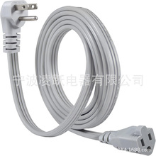 电源延长线 - 3 爪扁平线 SPT-3 14 AWG 重型公对母延长器 低剖面