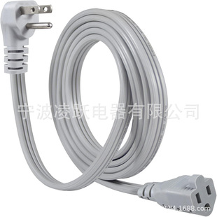 Power Extension Cable - 3 Prong Flat Cord Spt-3 14 Awg Heavy Duty Male to Female Extender Low Profile