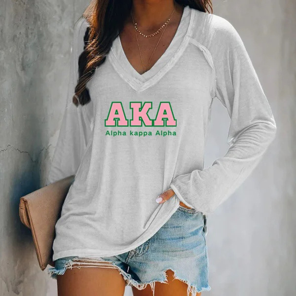 2020 cross-border EaBY Amazon wish solid color long sleeve V-neck stitching casual plus size T-shirt top women's clothing