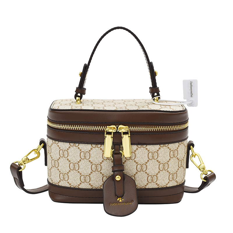 2023 nueva carta impresa personalizada bolso de hombro estilo occidental Internet celebridad estilo contraste color moda crossbody bolso de las mujeres