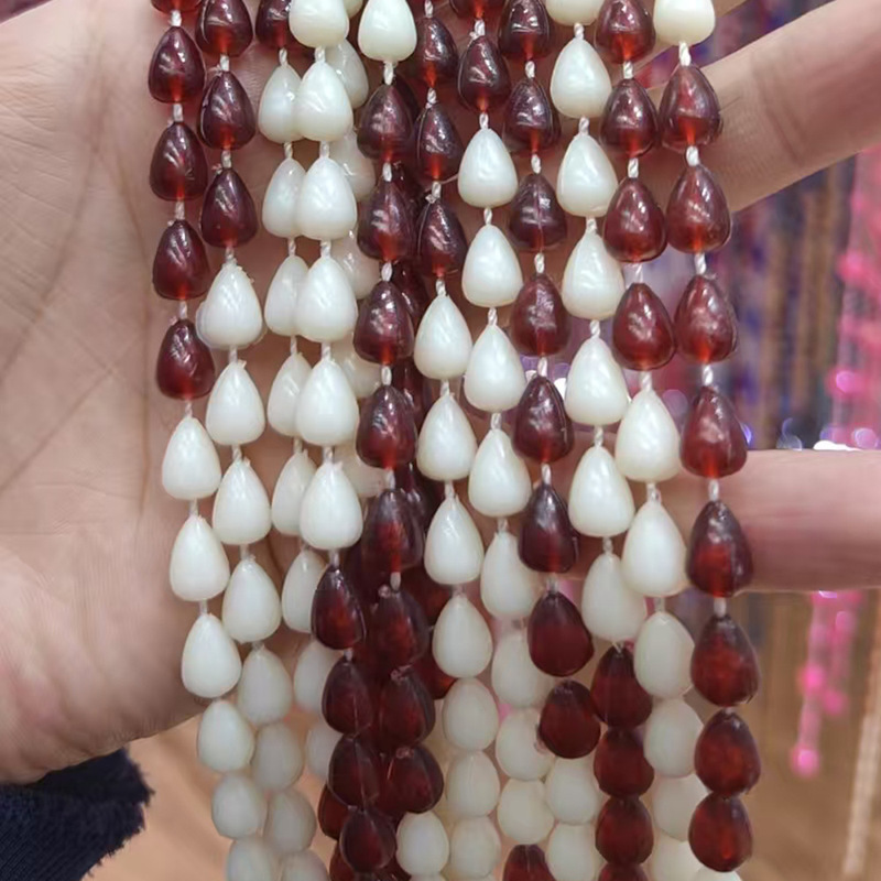 Line Beads, Acrylic Nut-Shaped Beads, Loose Beads, Colorfulful Arrow Dish Beads, DIY Jewelry, Hand Beads, Curtain Semi-Finished Products