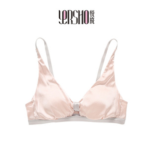 Yuexiao Silk Mulberry Silk Bow French Bra Underwear Breathable Comfortable 2488