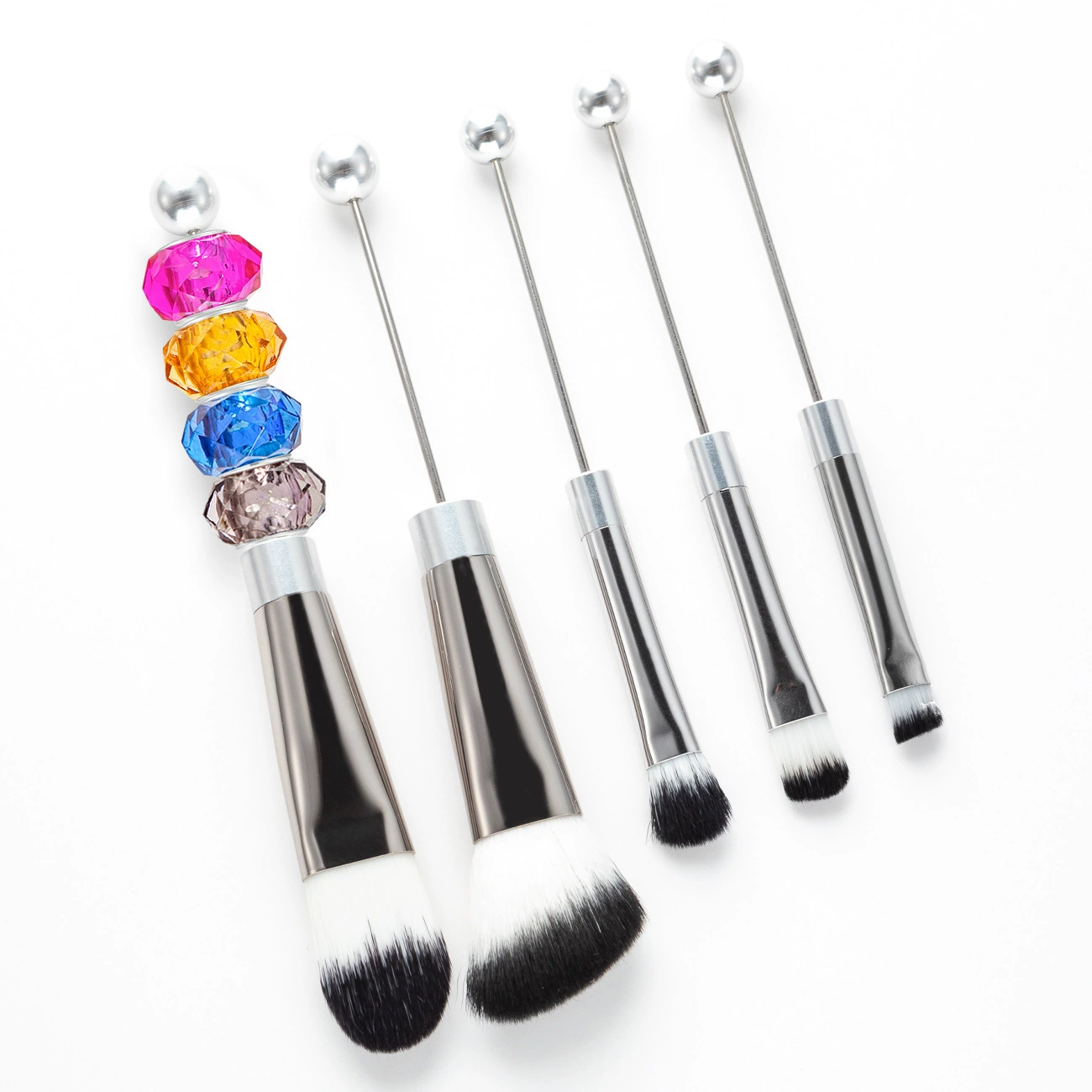 Brush, face blush, eye shadow, 5 pieces, DIY