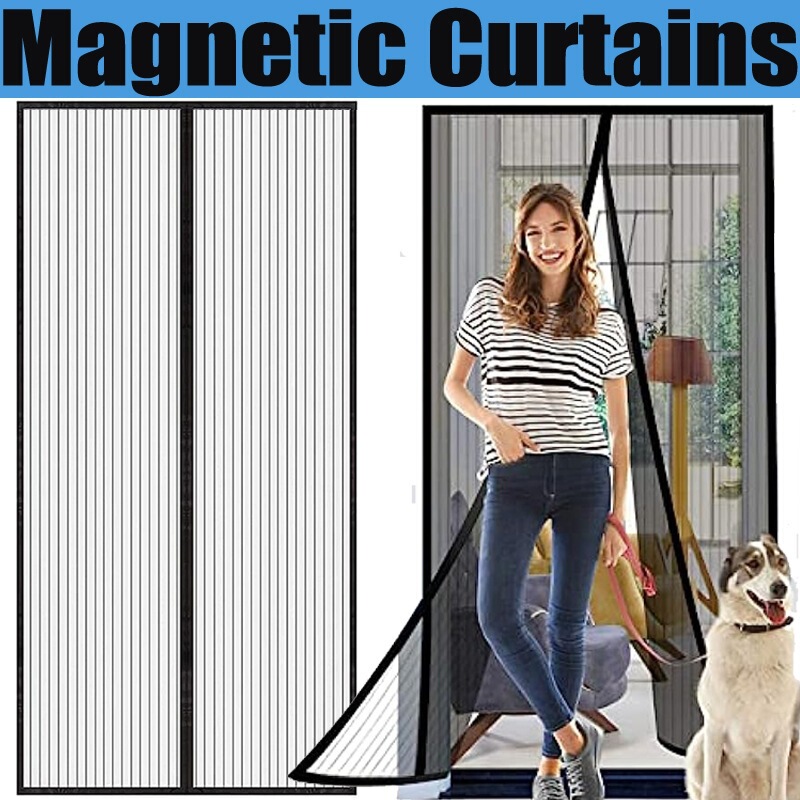 Magnetic Soft Gauze Door Curtain with Magnetic Strips, Summer Mosquito-Proof Door Curtain, Encrypted Embroidered Gauze Curtain, Soft Door Curtain, Self-Adhesive Door Curtain Magnetic Soft Gauze Door Curtain with Magnetic Strips, Summer Mosquito-Proof Door Curtain, Encrypted Embroidered Gauze Curtain, Soft Door Curtain, Self-Adhesive Door Curtain