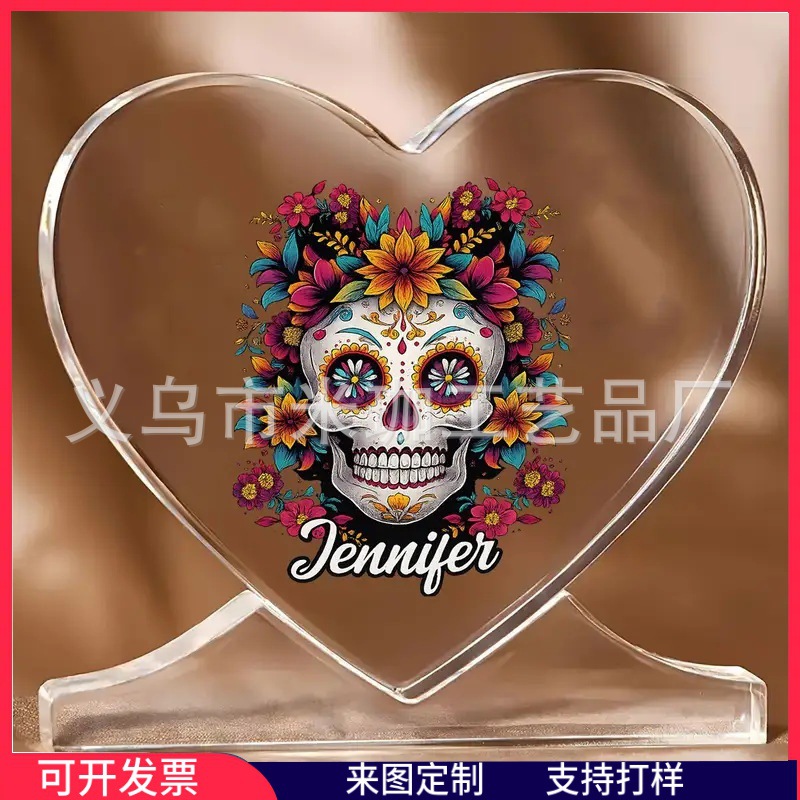 跨境新品亚克力拼图万圣节感恩节圣诞节桌面工艺品摆件