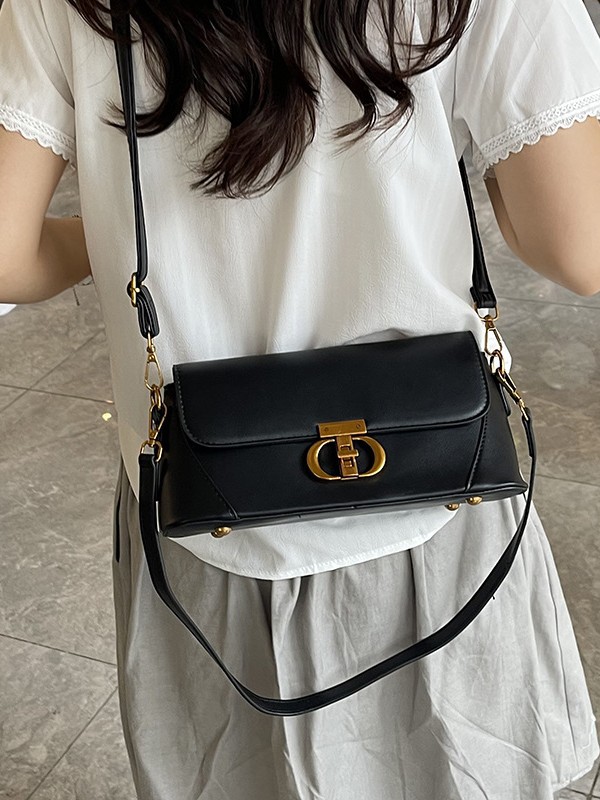 Bolsos para mujer 2025 nueva tendencia transfronteriza moda bolso cuadrado pequeño de un solo hombro sentido de alta gama bolso de mensajero con cerradura de hardware exquisito