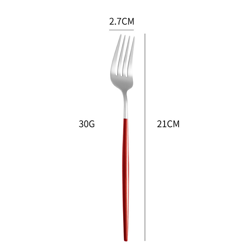 ポルトガルステンレスナイフフォークスプーンセットヨーロッパ式高颜値食器ホテル洋食ステーキナイフフォーククロスボーダースプーンフォーク|undefined