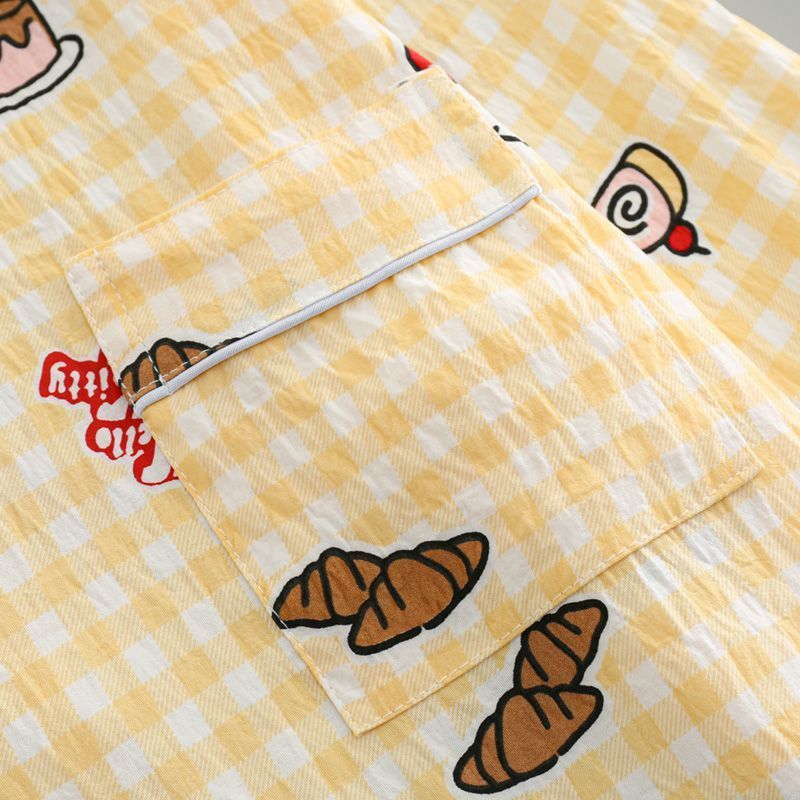 Douyin texto cifrado pantalones de manga larga pijamas mujer nube algodón primavera y verano celebridad de Internet pequeño libro rojo cómodo y dulce servicio a domicilio de dibujos animados