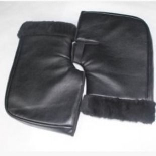 Winter Cold-proof and Warm-keeping Imitation Leather Electric Motorcycle Handle Cover Protective Gloves Thickened Riding Handle Cover