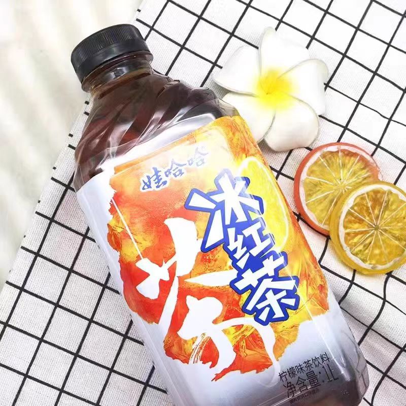 娃哈哈冰红茶1L*12瓶大瓶一整箱包装冰红茶饮料价批发多省包邮-阿里巴巴