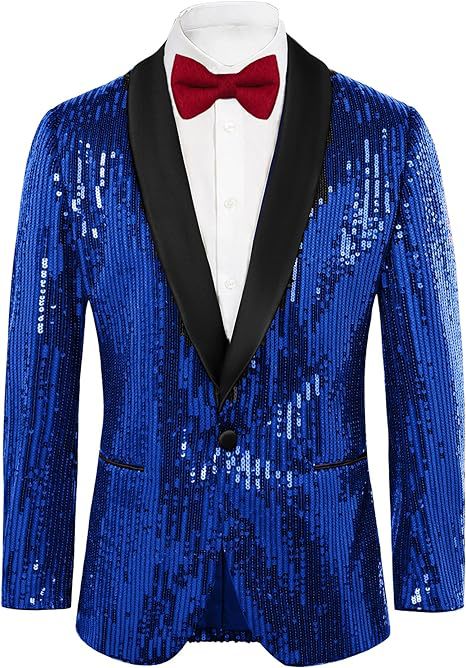 Giacca blazer con paillettes uomo elegante per feste e cerimonie_voghion.com