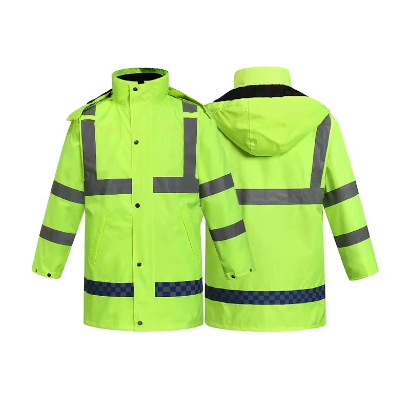 Retroreflective high speed keep warm raincoat, wholesale, increased thickness