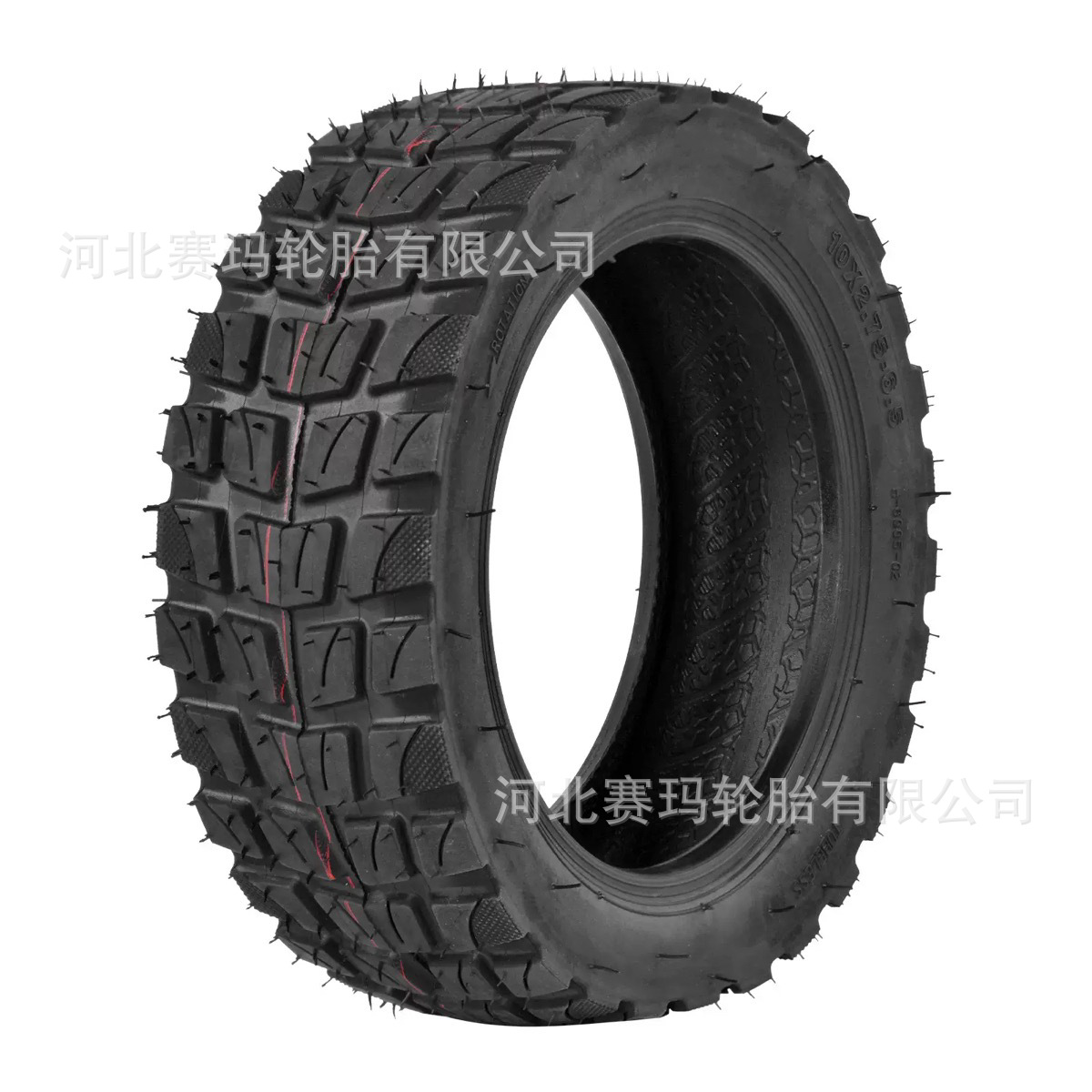 10x2.75-6.5 Vacuum Tire for Electric Scooter 10inch Off-road Vacuum Tire Thickened Wear-resistant Road Vacuum Tire
