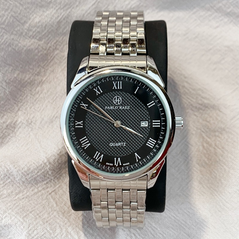 Nouvelles montres pour hommes Le Locle montres pour hommes simple, à la mode et de grande valeur calendrier bracelet en acier montre à Quartz_voghion.com