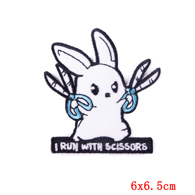 Cute Style 1 Piece Cute Animal Cartoon Black Clothing Sticker Patches