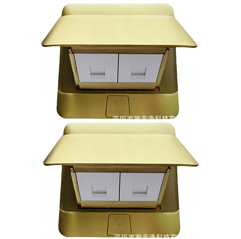 TCL Legrand copper ground socket two-position computer information socket slow-elastic ground socket without bottom box