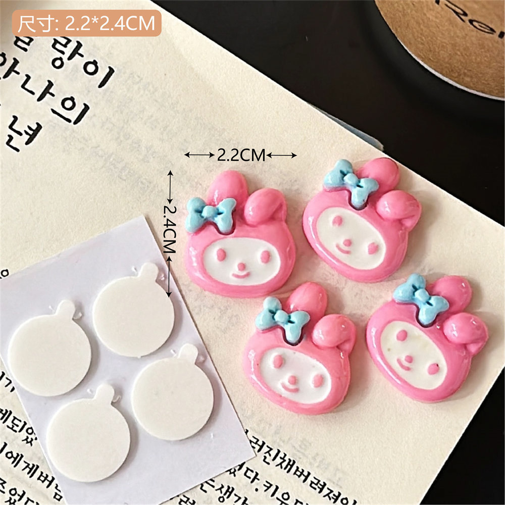 Hecho a mano DIY dibujos animados lindo PVC pegamento flexible parche pegatinas decorativas creativo teléfono móvil Shell pegatinas bolsa pegatinas horquilla accesorios lindo