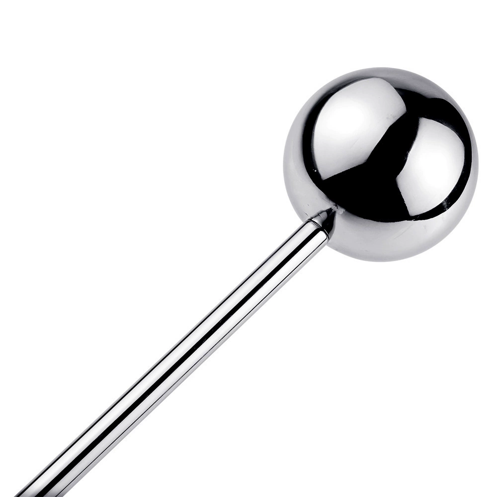 Секс-игрушка SM, anal plug из нержавеющей стали, металлическая, боковая ударная ручка, двойного назначения анальный пробник для анального расширения, круглый шарик-батт