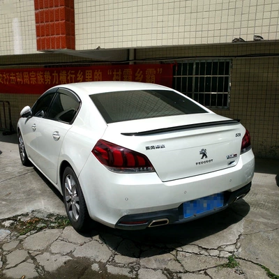 Suitable for 2011-2017 Peugeot 508 Rear Wing Logo 508 Modification Special Punch-Free Paint Pressure Rear Wing (Fixed wind wing)