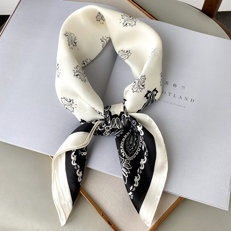 Silk Scarf for Women, Versatile Small Square Scarf, Suitable for Pairing with Shirts, Thin Summer Style, Spring and Autumn 2023 New Model, Headscarf with a High-End Feel Silk Scarf for Women, Versatile Small Square Scarf, Suitable for Pairing with Shirts, Thin Summer Style, Spring and Autumn 2023 New Model, Headscarf with a High-End Feel