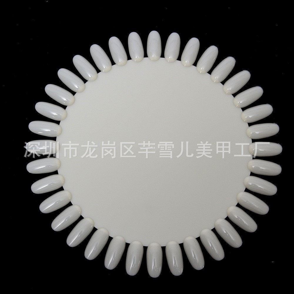 Herramientas de uñas transfronterizas 50 piezas de esmalte de uñas muestra de pegamento de esmalte de uñas, tarjeta de color trapezoidal puntiaguda de cabeza plana, pieza de práctica de uñas