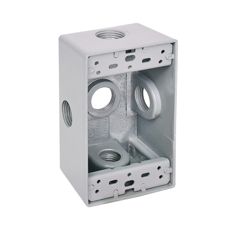 UL & CUL American Standard Una caja inferior de fundición a presión de aluminio para dos personas, caja de conexiones de profundización, impermeable americano 1DB50-3 image 5