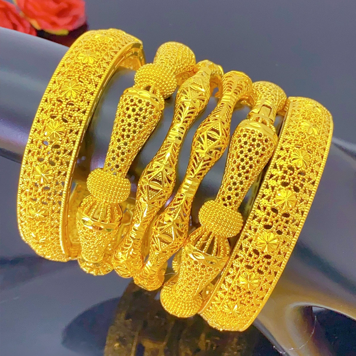 Bracelet, accessory, does not fade, 24 carat