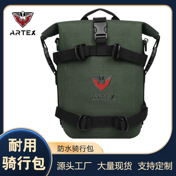 Outdoor waterproof backpack for hiking and seaside, large-capacity crossbody bag, high-end solid color cycling rainproof bag