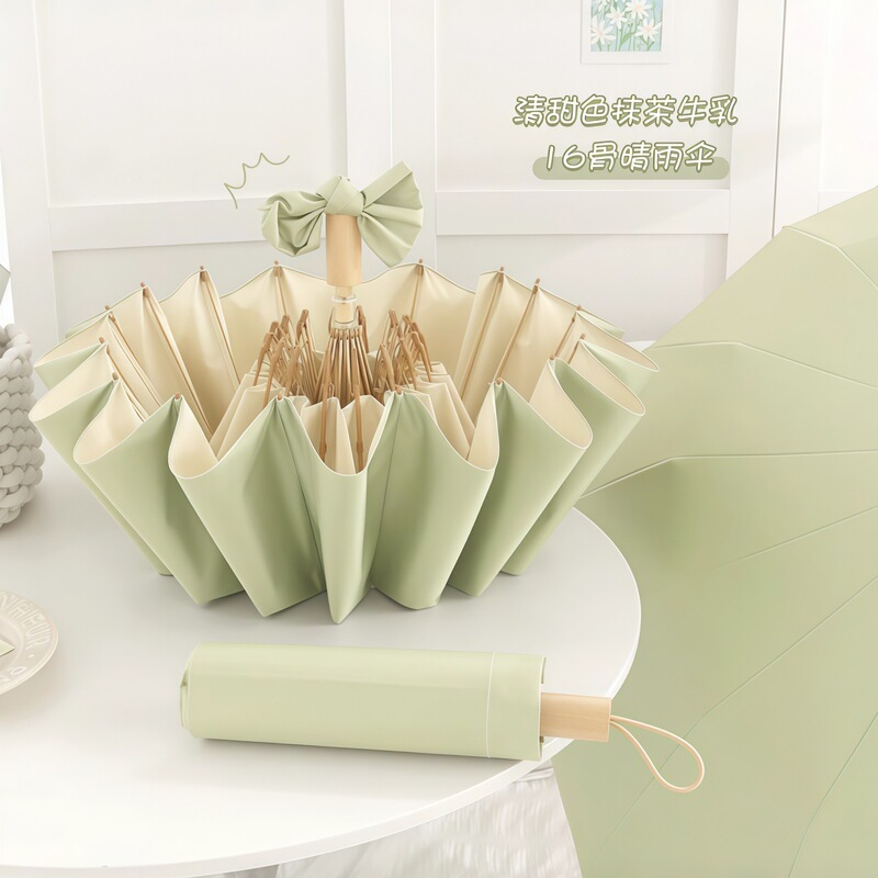 16-Rib Colorful Plastic Umbrella for Women, High Aesthetic Value, Large Folding Manual Dual-Use Sun and Rain Umbrella, Wholesale Custom Sunshade Umbrella 16-Rib Colorful Plastic Umbrella for Women, High Aesthetic Value, Large Folding Manual Dual-Use Sun and Rain Umbrella, Wholesale Custom Sunshade Umbrella