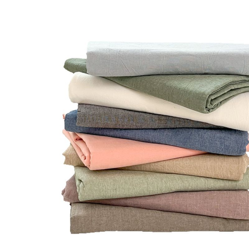 日本式無印単品シーツ良品水洗い綿シーツ純綿格子縞単独シーツベッドスカート純色純綿