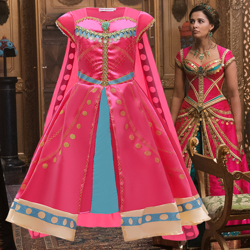 2020 Comercio exterior Aladdin lámpara mágica princesa Jasmine vestido ropa de cosplay