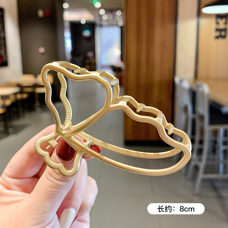 Horquilla de temperamento elegante francés, pinza de tiburón de acrílico para mujer, pinza de agarre grande, accesorios para el cabello, horquilla de sensación de alta calidad al por mayor