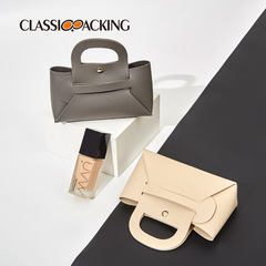 A versatile mini portable lipstick and key organizer bag, suitable for leisure women to carry out, made of PVC and waterproof, a small makeup bag.