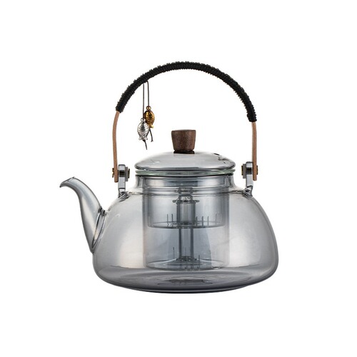 Japanese-style glass teapot high temperature resistant steaming dual-purpose home office lifting kettle around the stove to cook tea electric ceramic stove set