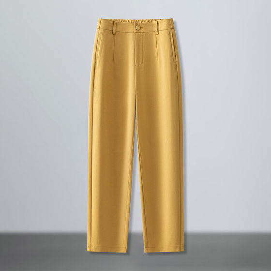 Smoke Tube Pants Women's Summer Thin Cropped White Pants 2025 New High Waist Slimming Pants Women's Pants