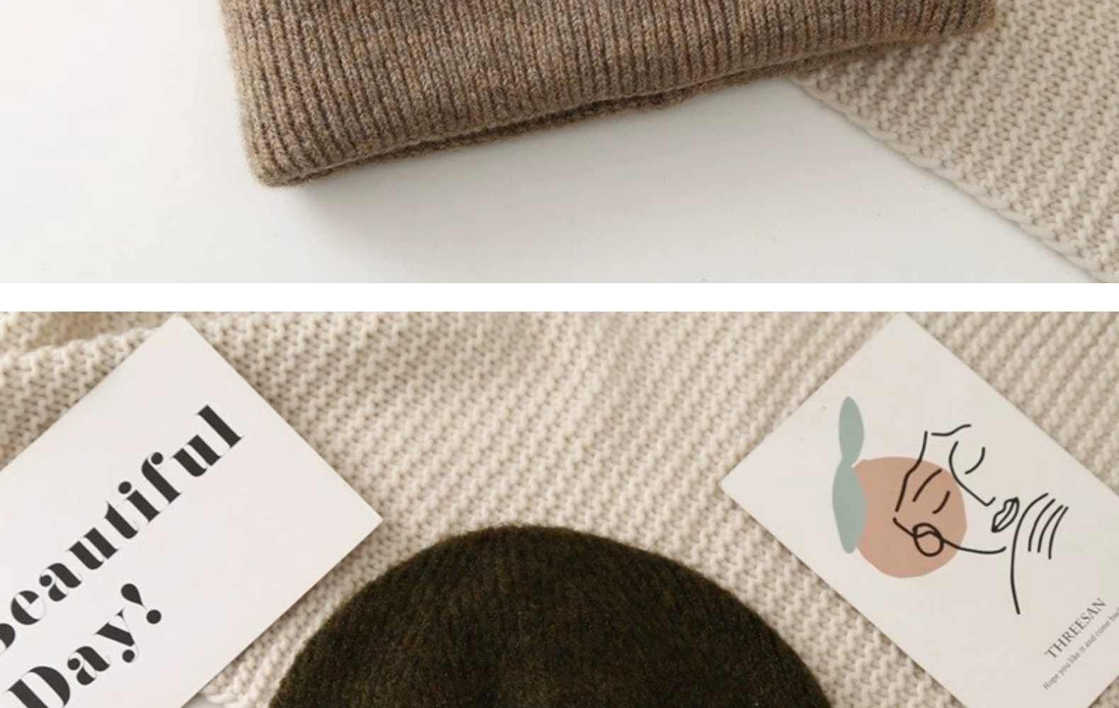 Trendy Knitted Winter Beanie Hat For Men Warm Wool Skullies_voghion.com