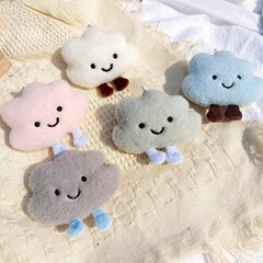 かわいいインぬいぐるみ白い雲ペンダントキーホルダー漫画ガールハートスクールバッグペンダント人形アクセサリーカップル人形