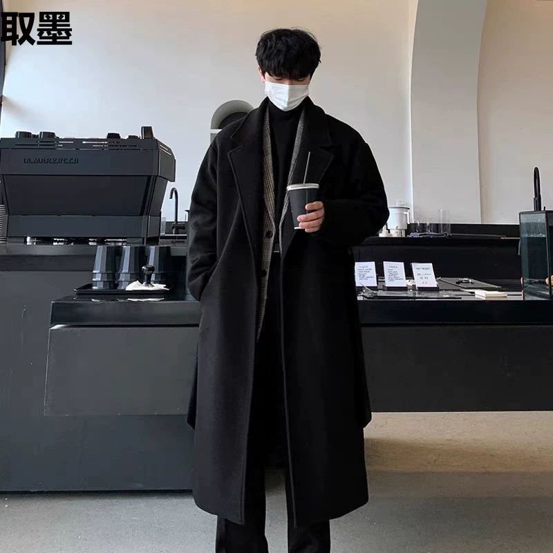 Трендовое шерстяное пальто, демисезонное trenchcoat, коллекция 2023 года, средней длины, повышенная толщина