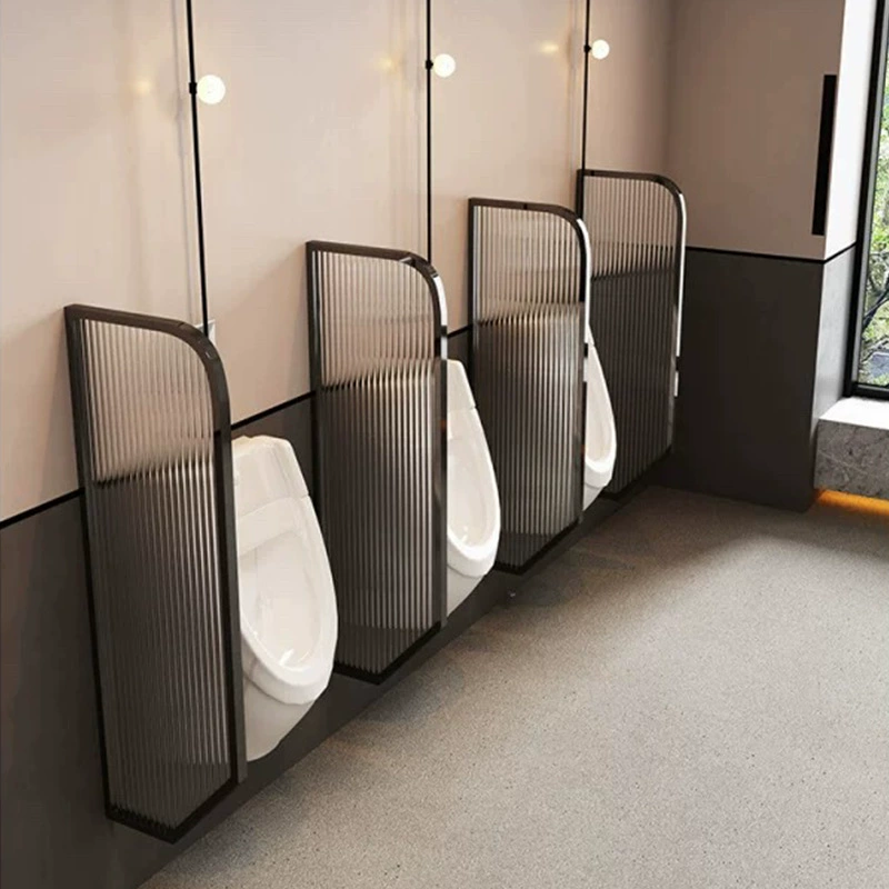 Нержавеющая сталь писсуар перегородка общественный мужской туалет перегородка Changhong стекло очень простой экран для ванной комнаты перегородка