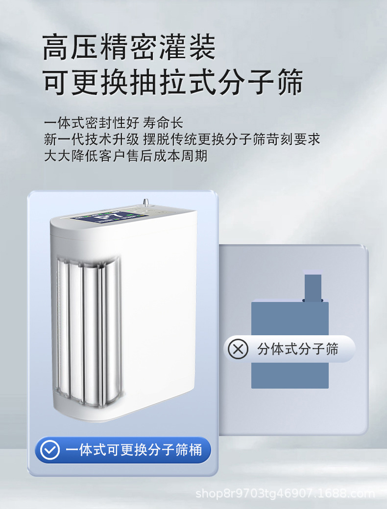 Portable 5Lbe Oxygen Generator for Home Use, Suitable for High-Altitude Travel, Car Use, Elderly, Pregnant Women, Export, and Cross-Border Use