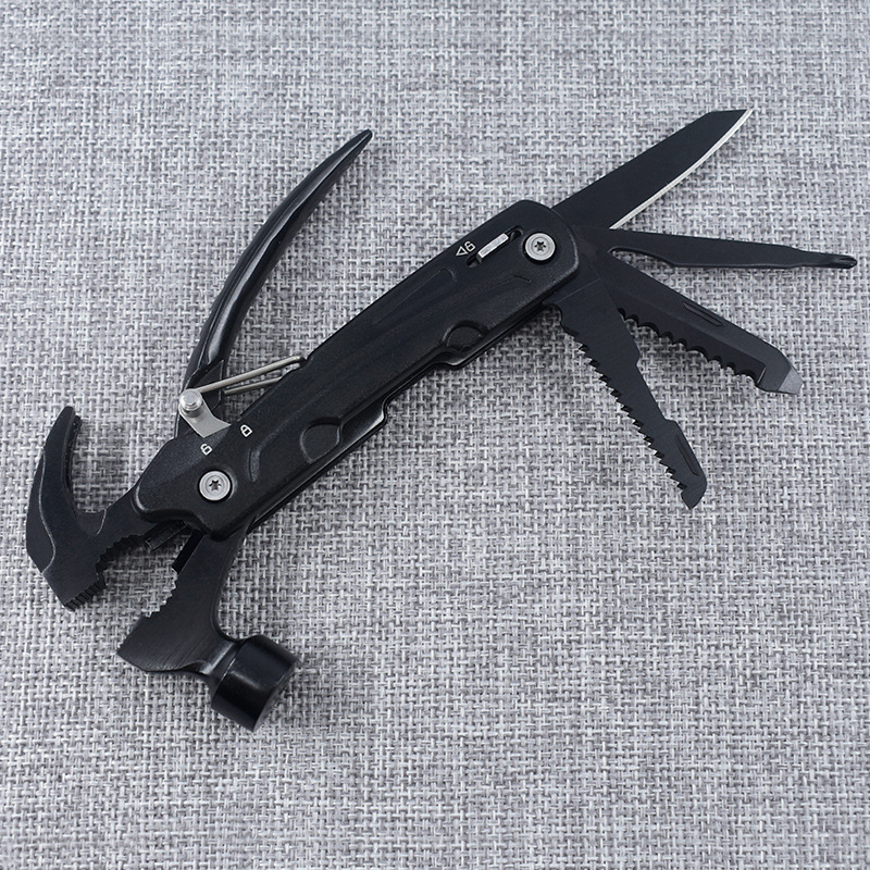 户外多功能安全锤 不锈钢组合车载工具 野营工具 便携救生锤小刀