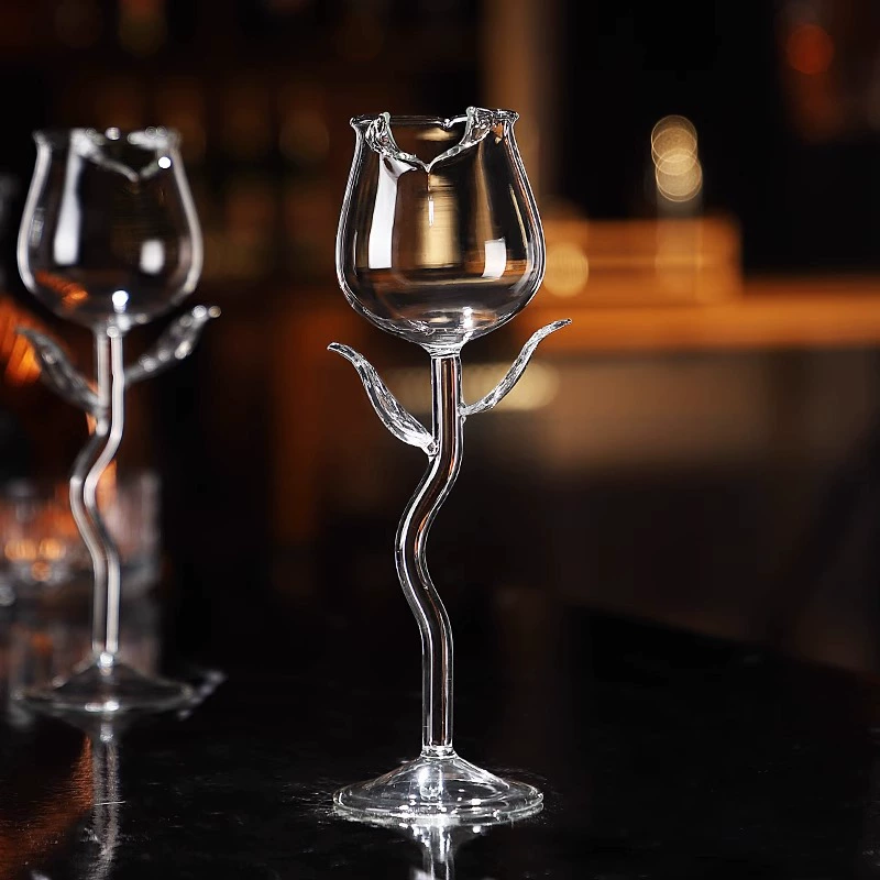 Creative cocktail high quality wineglass, glass, flowered