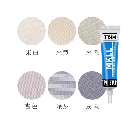 Car roof lining | Patch - rice-gray-series-mixed-6-pieces-ceiling-glue-30ml-transparent