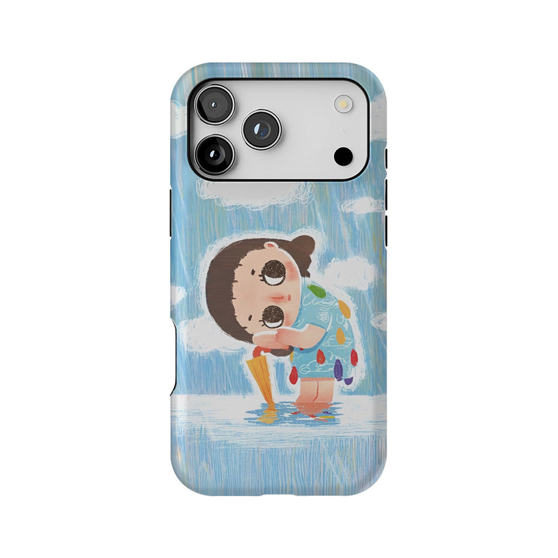 Rainy Day Girl Film Magnetic 2-in-1 Case for Apple 17 Pro Phone Case 16/15/14/13 Soft Case Hard Case
