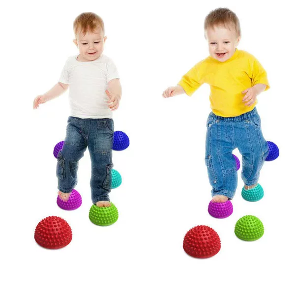 Children's sensory training equipment semicircular ball massage balance training ball tactile ball durian ball spiny fitness ball