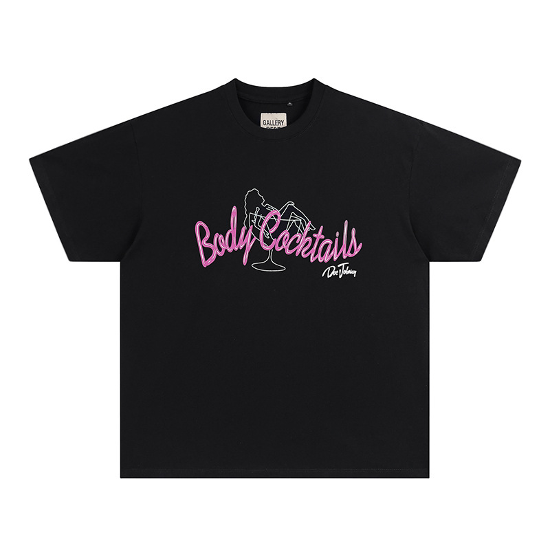 Camiseta de manga corta con estampado Gallery Dept de marca de moda para hombres y mujeres