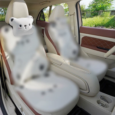 Seat Cushion – Seat cushion, seat cover - a-little-bear-white-headrest
